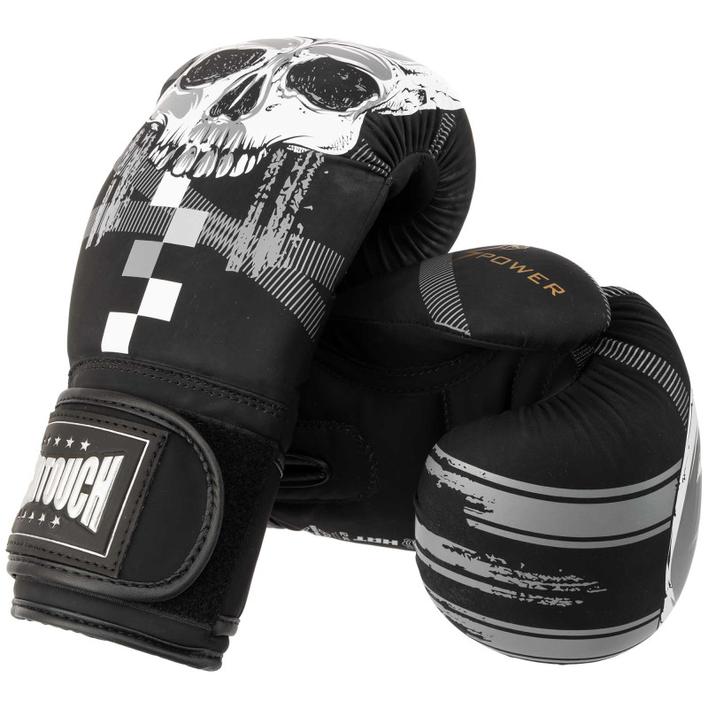 Рукавиці боксерські на липучці PU HARD TOUCH BO-5230 10-14унцій Червоний
