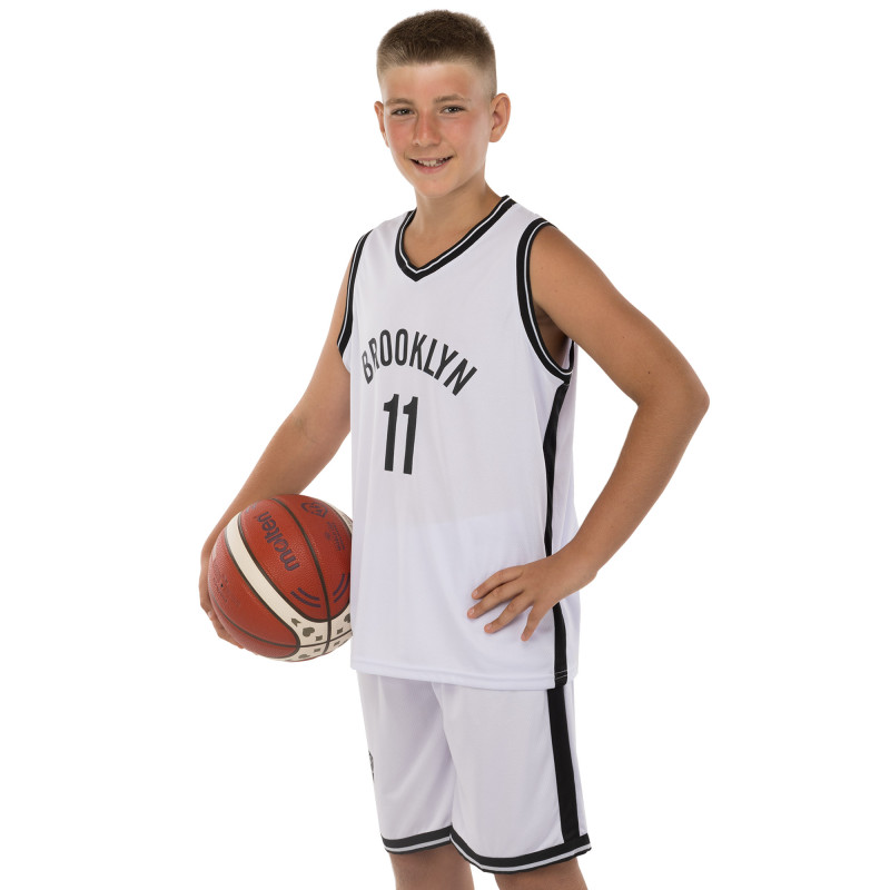 Форма баскетбольна дитяча NBA клуб Brooklyn Nets 11 3578 S-2XL Чорний-білий