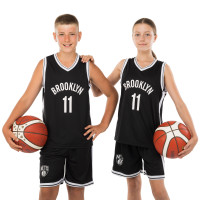 Форма баскетбольна дитяча NBA клуб Brooklyn Nets 11 3578 S-2XL Чорний-білий