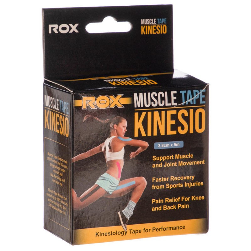 Кінезіо тейп для обличчя та тіла Kinesio tape ROX BC-5503-3_8 розмір 5м
