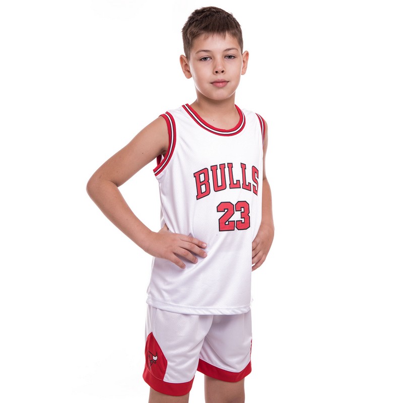 Форма баскетбольна дитяча NBA клуб Chicago Bulls 23 5351 S-2XL Червоний-білий