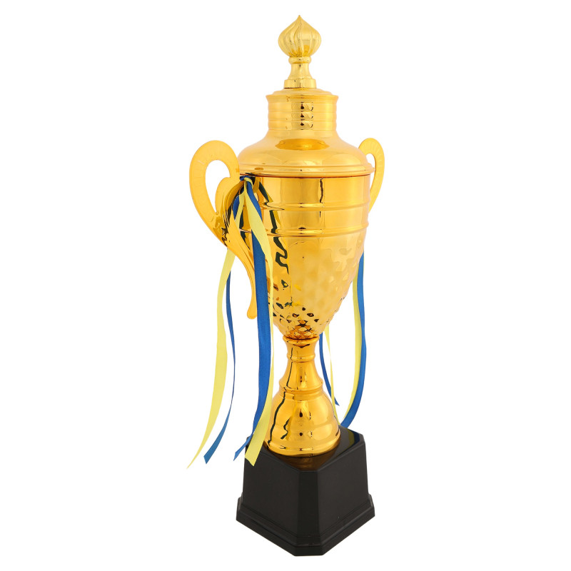 Кубок спортивний з ручками та кришкою Sport Thunder JZ19629C висота 45см золотий