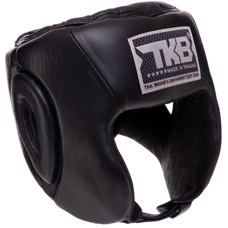 Шолом боксерський відкритий шкіряний TOP KING Open Chin TKHGOC S-XL Синій