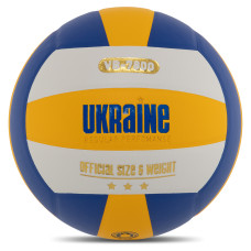 М'яч волейбольний UKRAINE VB-7800 №5 PU жовтий-білий-синій