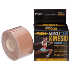 Кінезіо тейп для обличчя та тіла Kinesio tape ROX BC-5503-3_8 розмір 5м