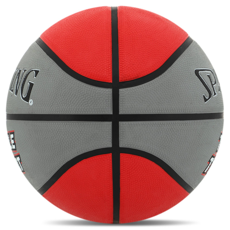М'яч баскетбольний гумовий SPALDING TRIPLE THREAT 84546Z розмір 7 сірий-червоний