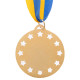 Медаль спортивна зі стрічкою Sport WIN C-6405 ø6,5см золото, срібло, бронза