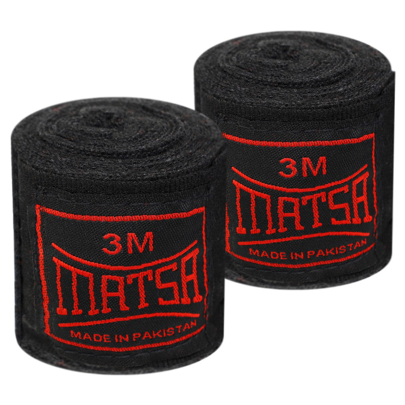 Бинти боксерські бавовна з еластаном 2штуки MATSA MA-0031-3 3м