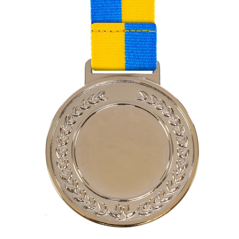 Медаль спортивна зі стрічкою тематична Sport Футбол C-6842 ø6,5см золото, срібло, бронза