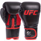 Рукавиці боксерські на липучці PU UFC Myau Thai Style UHK-69680 14 унцій чорний
