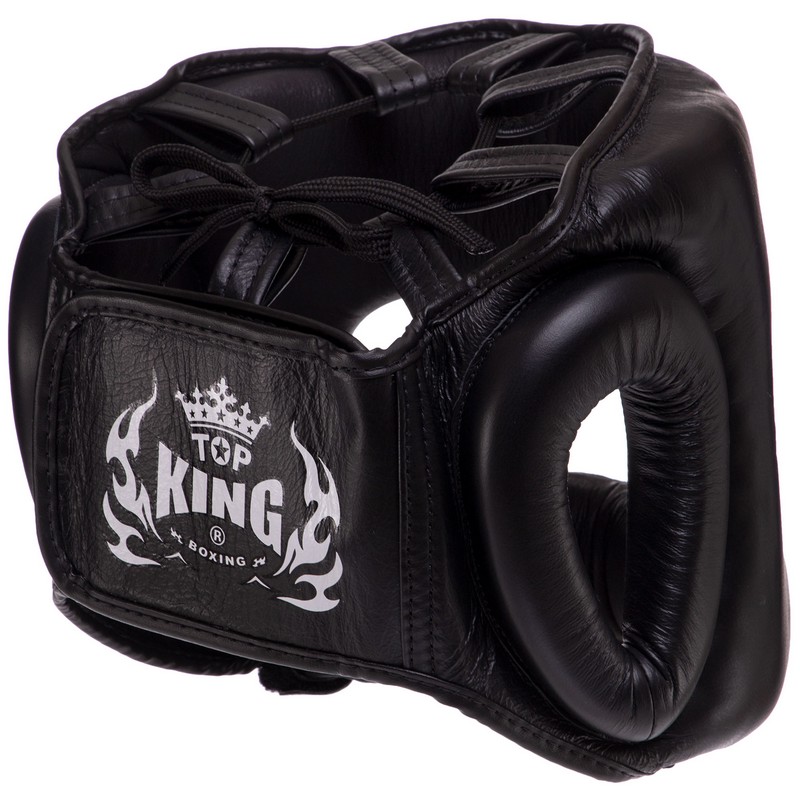 Шолом боксерський з бампером шкіряний TOP KING Pro Training TKHGPT-OC S-XL Червоний