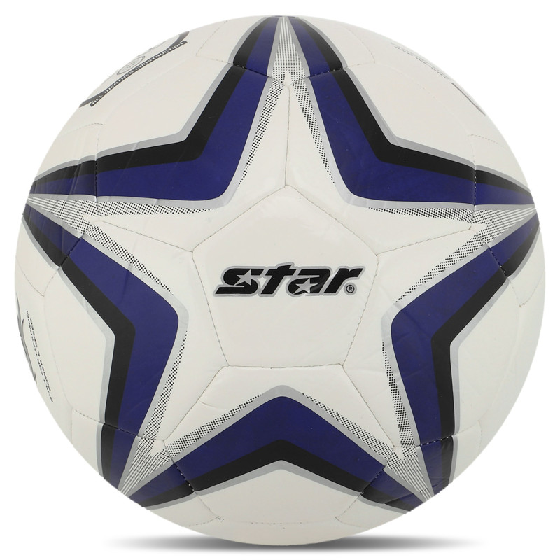 М'яч футбольний STAR POWER SHOT SB8295C №5 PU білий-темно-синій