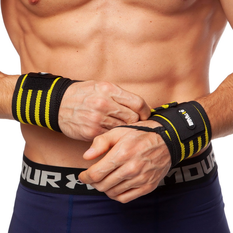 Бинти кистьові для жиму STRENGTH WRIST WRAPS MUTE 9905-1 2штуки