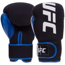Рукавиці боксерські на липучці неопренові UFC PRO Washable UHK-75015 S-M синій