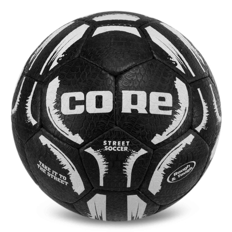 М'яч для вуличного футболу CORE STREET SOCCER №5 FB-7943 чорний-білий