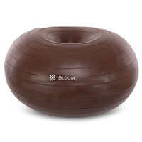Фітбол м'яч для балансу Пончик сатин BLOOM LB7053 ø45см