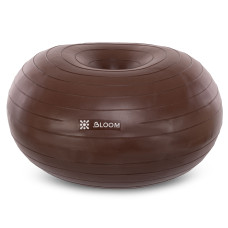 Фітбол м'яч для балансу Пончик сатин BLOOM LB7053 ø45см