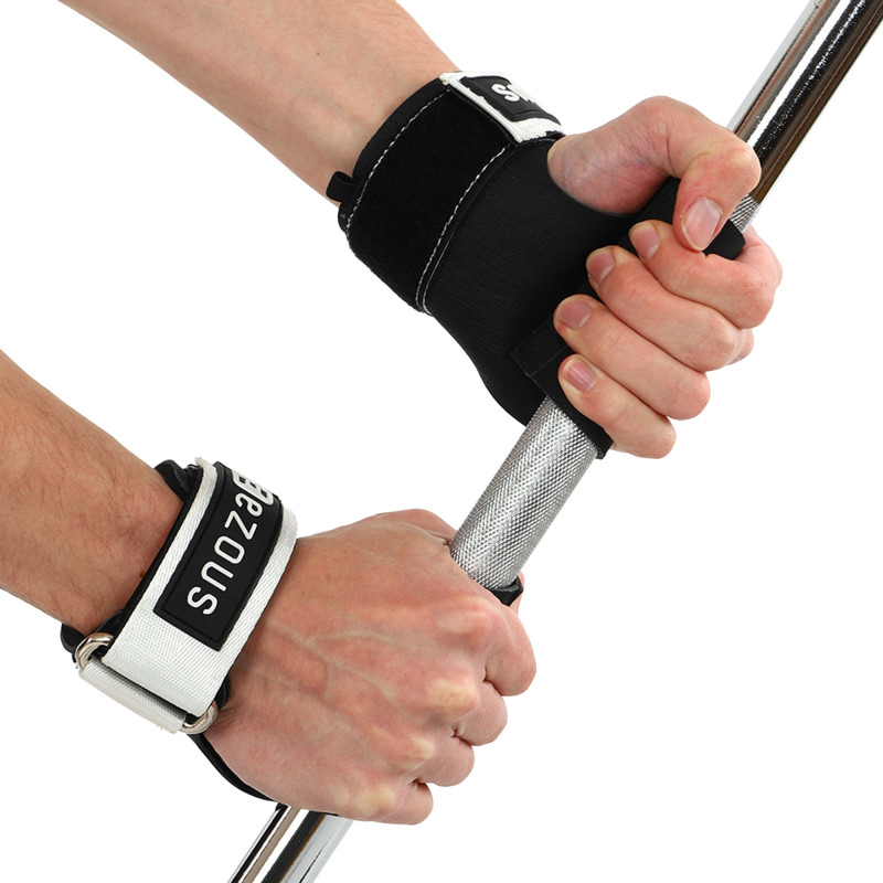 Накладки для підтягування та тяги HAND GRIPS STRONG FRICTION EZOUS D-12 2шт чорний-білий