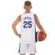 Форма баскетбольна дитяча NBA клуб Philadelphia 76ers 25 BA-0927 S-2XL Білий-синій