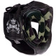 Шолом боксерський з повним захистом шкіряний TOP KING Empower Camouflage TKHGEM-03 S-XL Камуфляж зелений