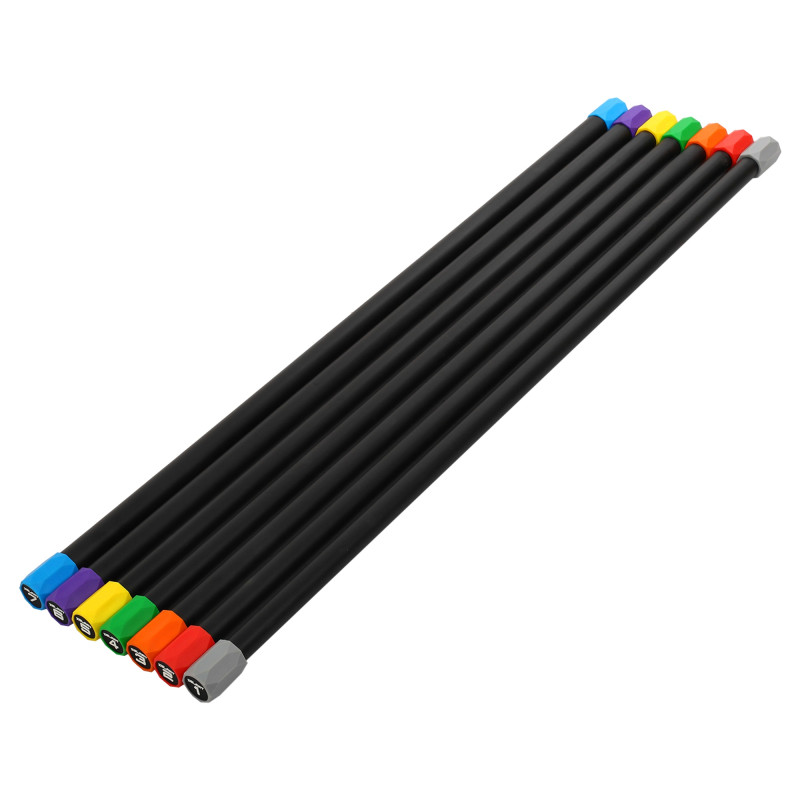 Бодібар Body Bar Zelart FI-4780-1 вага 1кг чорний-сірий