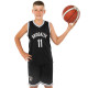 Форма баскетбольна дитяча NBA клуб Brooklyn Nets 11 3578 S-2XL Чорний-білий