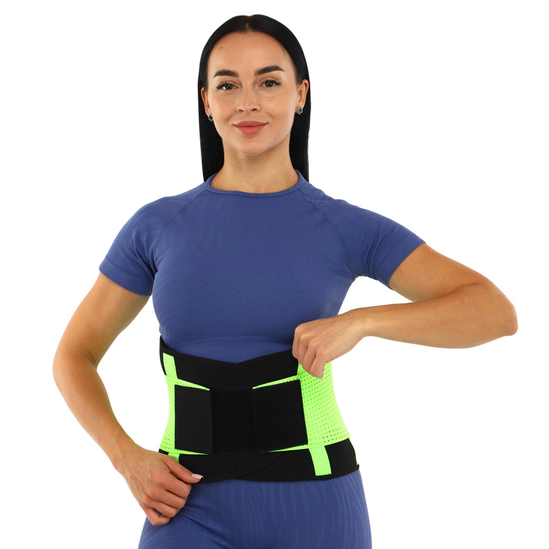Пояс корсетний для спорту Екстрим Пауер Белт (extreme power belt) FIT NOW BC-3456 S-M Помаранчевий