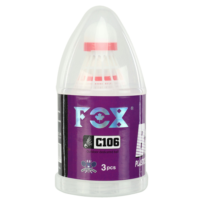 Волани для бадмінтону нейлонові 3штуки FOX C106