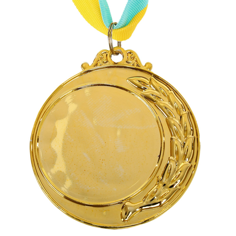 Медаль спортивна зі стрічкою пластикова Sport VICTORY C-1436 ø7см золото