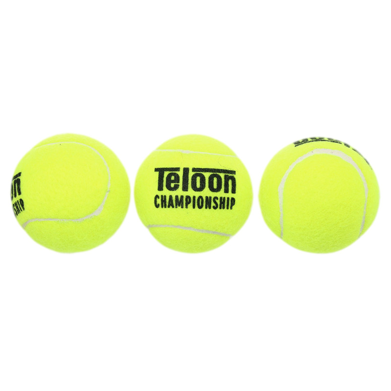 М'ячі для великого тенісу TELOON CHAMPIONSHIP T878P3-T606P3 3шт салатовий