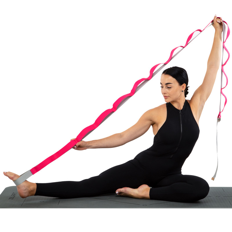 Стрічка стропа з петлями для розтяжки Stretch Strap з дверним якорем Sport PL-1796 14 петель