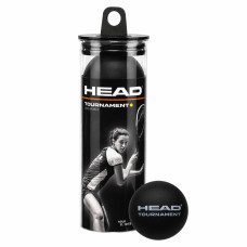 Набір м'ячів для сквошу HEAD Tournament 287336 3шт чорний