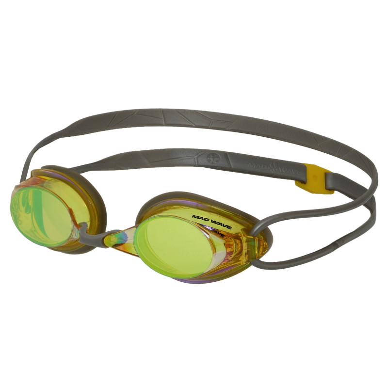 Окуляри для плавання стартові райдужні лінзи MadWave STREAMLINE Rainbow M045703