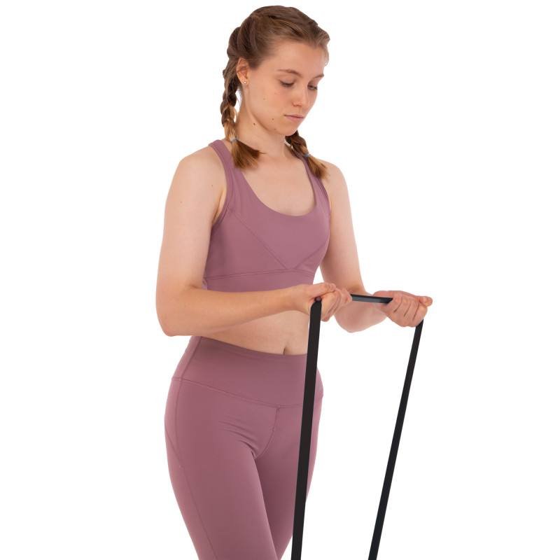 Гума петля для підтягувань та тренувань стрічка силова Sport Fitness LINE FI-9584-6 120-175кг чорний