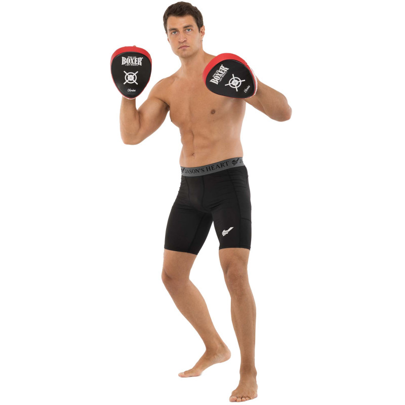 Лапа боксерська вигнута тренувальна Кожвініл BOXER 2011-01 19х23х4см 2штуки