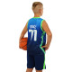 Форма баскетбольна дитяча NBA клуб Mavs 77 BA-3796 S-2XL темно-синій-блакитний-салатовий Темно-синій-блакитний-cалатовий