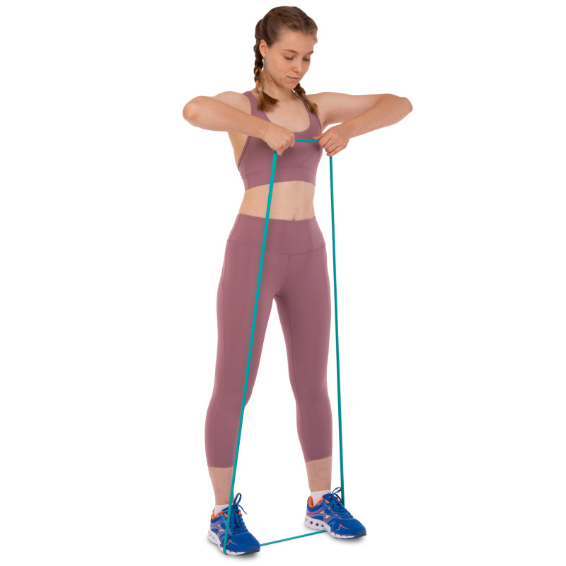 Гума петля для підтягувань та тренувань стрічка силова Sport Fitness LINE FI-9584-1 15-25кг бірюзовий