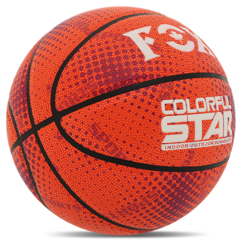 М'яч баскетбольний PU FOX COLORFUL STAR BA-8708 Indoor/Outdoor №7