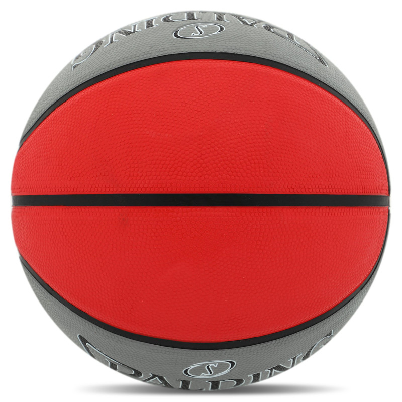 М'яч баскетбольний гумовий SPALDING TRIPLE THREAT 84546Z розмір 7 сірий-червоний