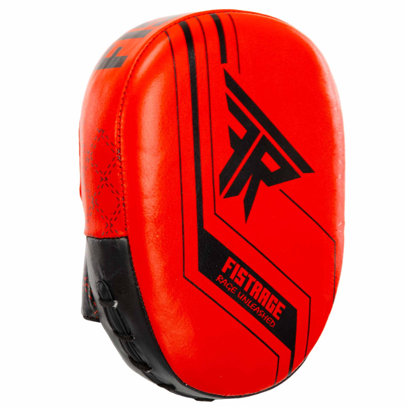 Лапа боксерська вигнута тренувальна шкіра FISTRAGE VL-4308 23x17x6см 2штуки