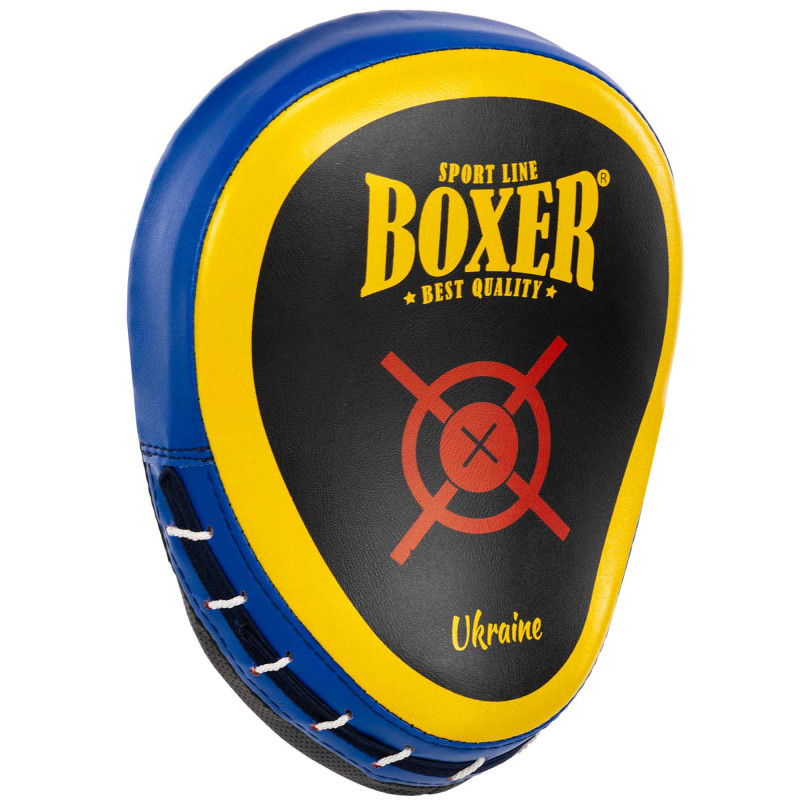 Лапа боксерська вигнута тренувальна Кожвініл BOXER Элит 2013-01 23х19х4,5см 2штуки
