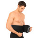 Пояс для тренажерного залу та схуднення SWEAT WAIST TRIMMER EZOUS O-13 розмір 126x20см чорний-сірий