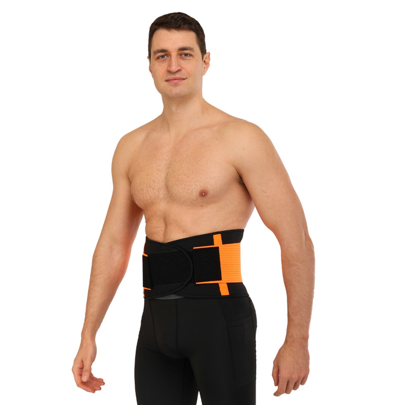 Пояс корсетний для спорту Екстрим Пауер Белт (extreme power belt) Hot Shapers 6606-1 S-XL Помаранчевий