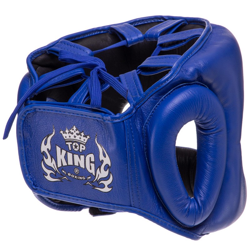 Шолом боксерський з бампером шкіряний TOP KING Pro Training TKHGPT-OC S-XL Червоний
