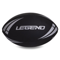 М'яч для регбі дитячий LEGEND R-3293 розмір 3 чорний-білий