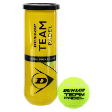 М'ячі для великого тенісу DUNLOP TEAM PADEL DL601385 3шт салатовий