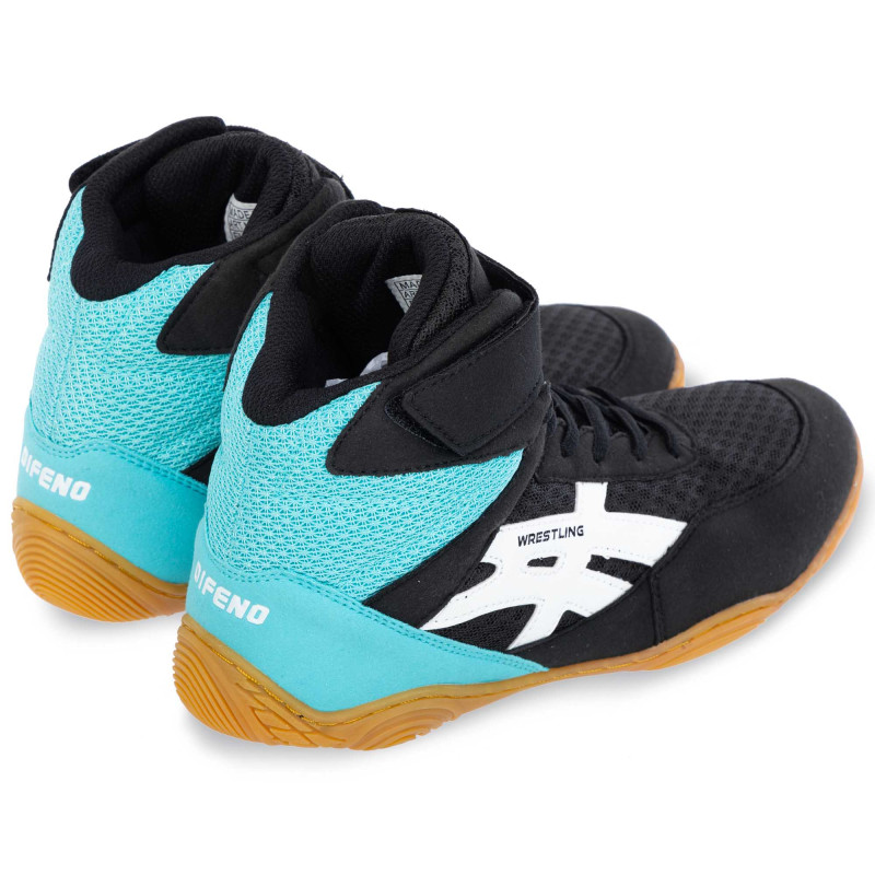 Борцівки взуття для боротьби Wrestling DIFENO W-4010-4 розмір 36-40 чорний-м'ятний