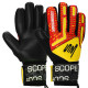 Рукавиці воротарські професійні із захистом пальців SOCCERMAX GK-4321 розмір 7-11 Жовтий-червоний