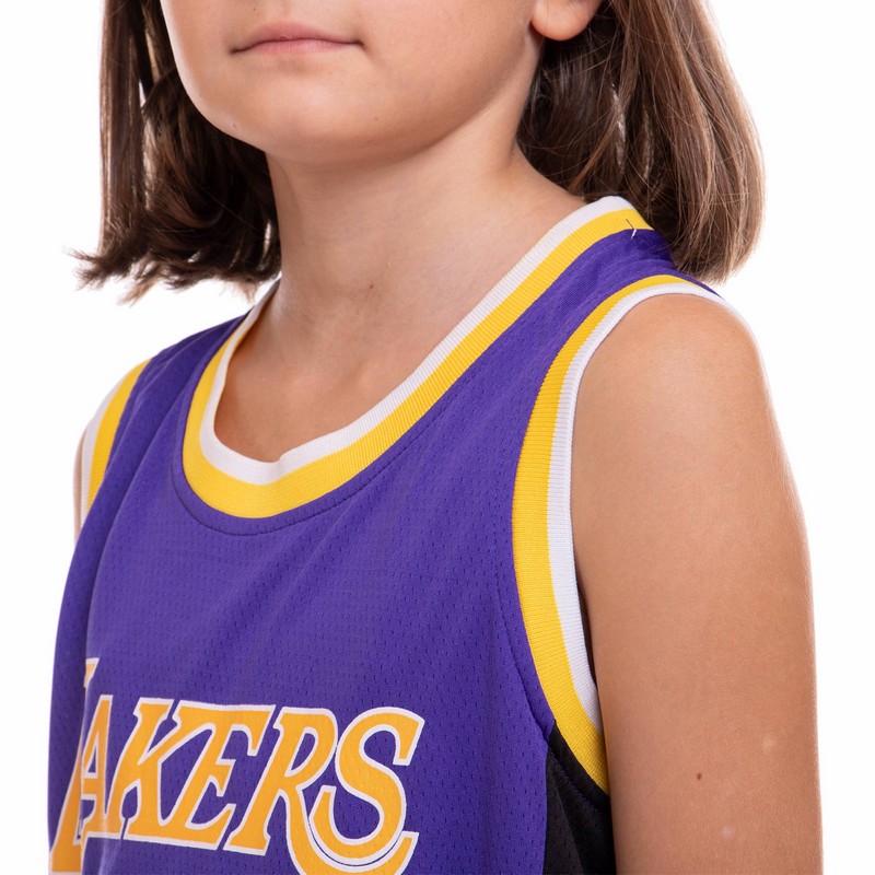 Форма баскетбольна дитяча NBA клуб Los Angeles Lakers 23 BA-0563 S-2XL Фіолетовий-жовтий
