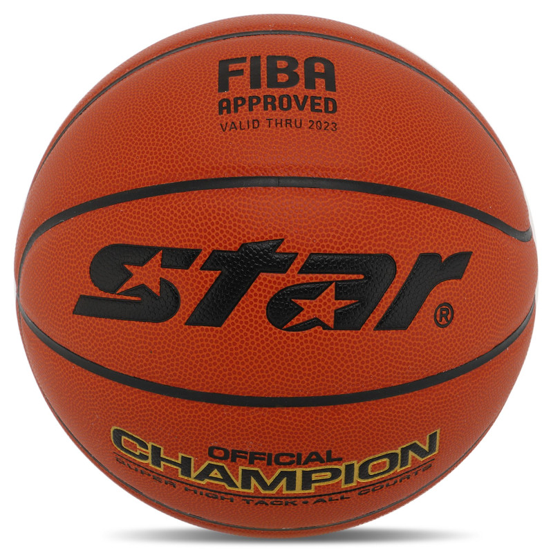 М'яч баскетбольний STAR CHAMPION FIBA ​​BB317 розмір 7 помаранчевий